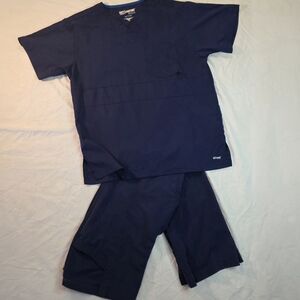 Grey's Anatomy By Barco Navy Blue Scrub Set Size M, Womens